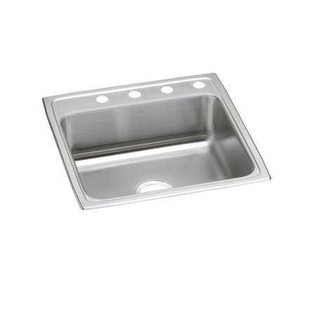 Pacemaker Stainless Steel 22 X 22 X 7-1/8 Single Bowl Top Mount Sink -  ELKAY, PSR22224